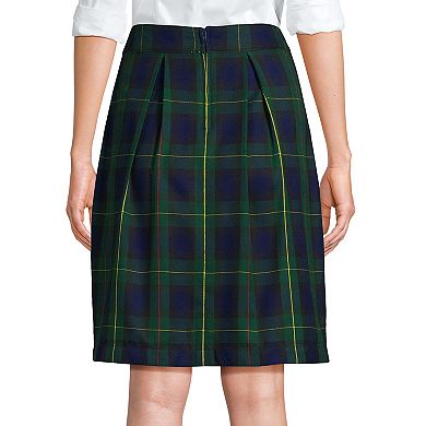 Women's Lands' End Solid Pleated Skort