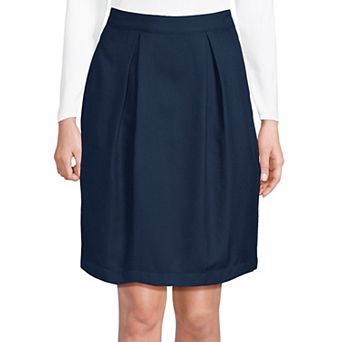 Women's Lands' End Solid Pleated Skort