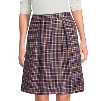Women's Lands' End Plaid Skort