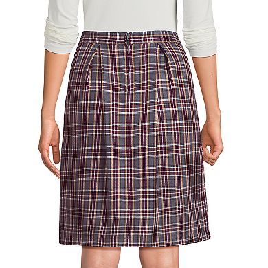 Women's Lands' End Plaid Skort