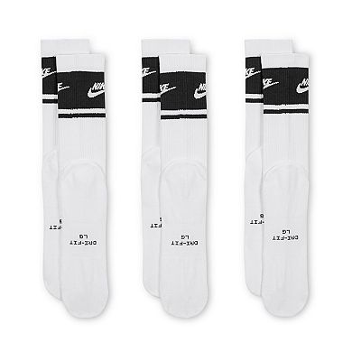 Men's Nike Everyday Elevated 3-Pack Crew Socks