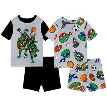 Boys 4-10 Teenage Mutant Ninja Turtles "Turtle Sports" 4 pc Pajama Top & Pajama Shorts Set