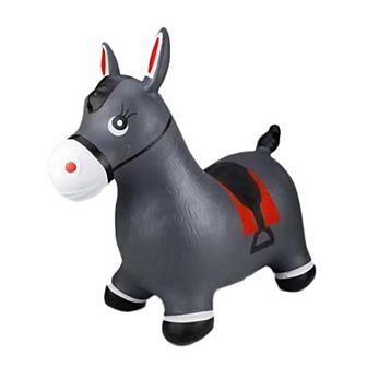 BounceZiez Inflatable Bouncy Ride-On Hopper (Pump Included)