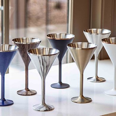 Stainless Steel Stemmed Martini Glass