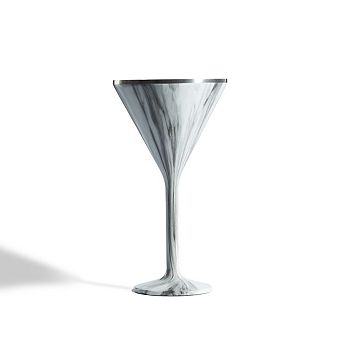 Stainless Steel Stemmed Martini Glass
