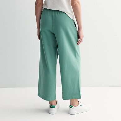 Women's Sonoma Goods For Life® French Terry Wide Leg Pants