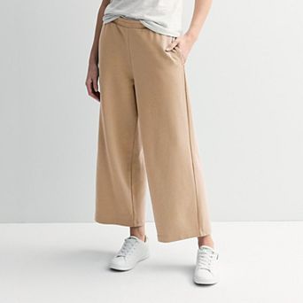 Women's Sonoma Goods For Life® French Terry Wide Leg Pants