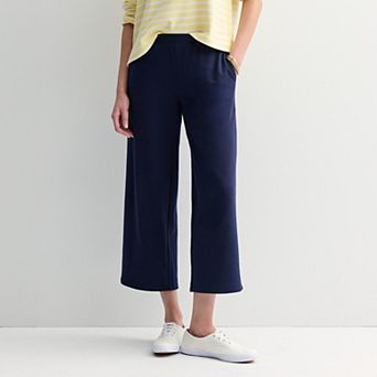 Women's Sonoma Goods For Life® French Terry Wide Leg Pants
