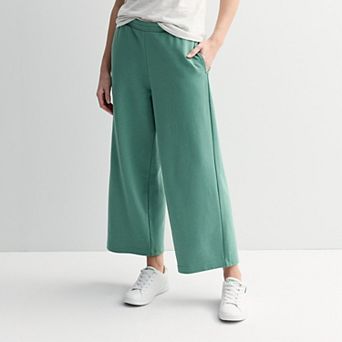 Women's Sonoma Goods For Life® French Terry Wide Leg Pants