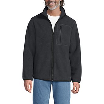 Men's Tall Lands' End Full-Zip Sherpa Fleece Jacket