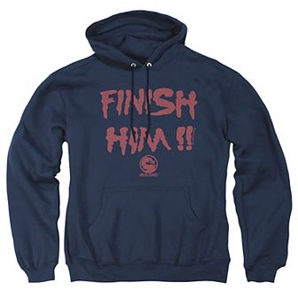 Big & Tall Mortal Kombat Finish Him Graphic Pullover Hoodie
