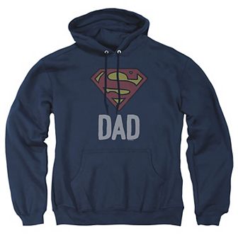 Big & Tall Superman Shield Dad Graphic Pullover Hoodie
