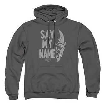 Big & Tall Breaking Bad Say My Name Graphic Pullover Hoodie