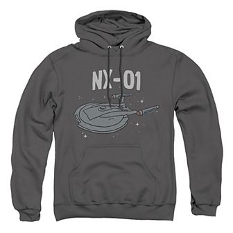 Big & Tall Star Trek NX-01 Graphic Pullover Hoodie
