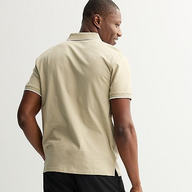 Men's Apt. 9® Jacquard Zipper Polo