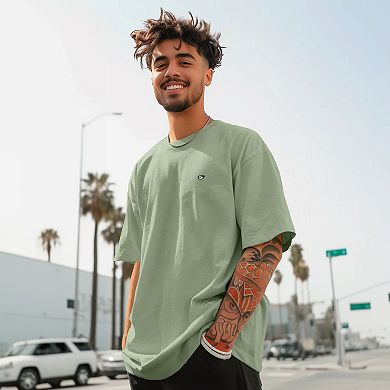 Dalix Mens Lil Matcha Heavy Weight Cotton Tee