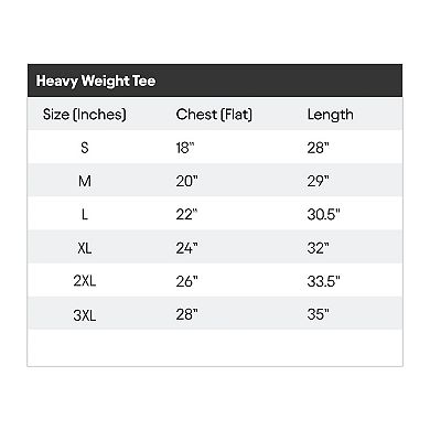 Dalix Mens Lil Coffee Heavy Weight Cotton Tee