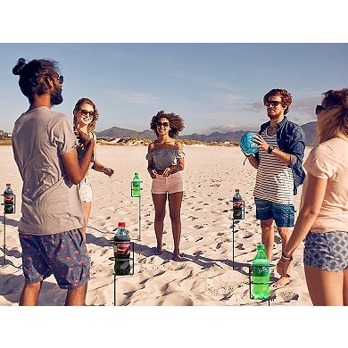 Sorbus Set of 4 Outdoor Drink Holder Stakes - Great for Beach, Picnics, Tailgating, and more