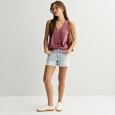 Juniors' SO® V-Neck Pocket Tank Top