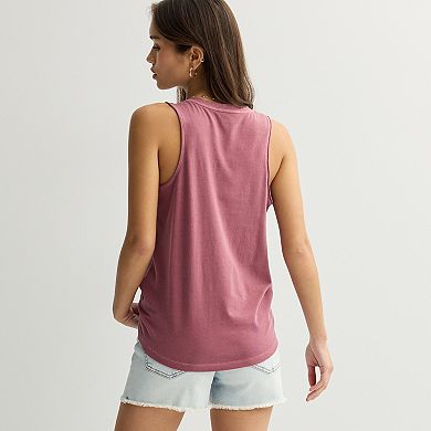 Juniors' SO® V-Neck Pocket Tank Top