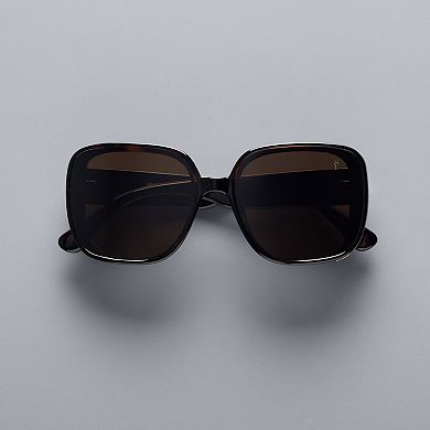 Women's Simply Vera Vera Wang Darbee 60mm Square Sunglasses