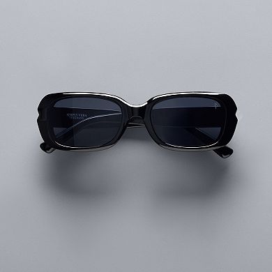 Women's Simply Vera Vera Wang Kayson 55.5mm Rectangle Sunglasses