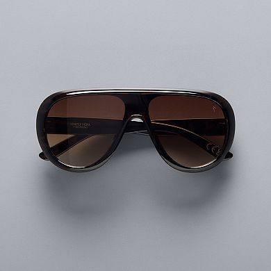 Women's Simply Vera Vera Wang Arnie 56mm Oversized Sunglasses