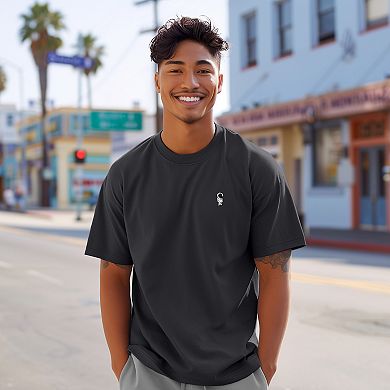 Dalix Mens Astronaut Midweight Garment Dye Tee