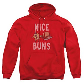 Big & Tall Spongebob Nice Buns Graphic Pullover Hoodie