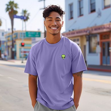 Dalix Mens Alien Midweight Garment Dye Tee