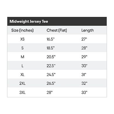 Dalix Mens Alien Midweight Garment Dye Tee