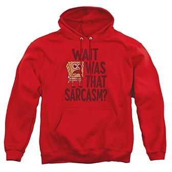 Big & Tall Spongebob Sarcasm Graphic Pullover Hoodie