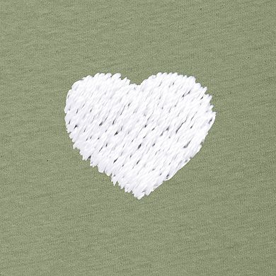 Dalix Womens Lil Heart Lightweight High Waisted Tee