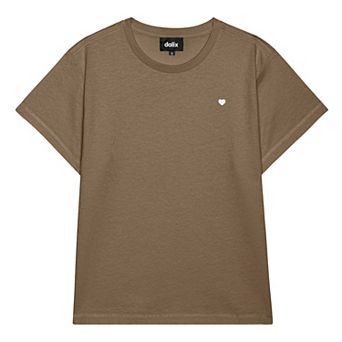 Dalix Womens Lil Heart Lightweight High Waisted Tee