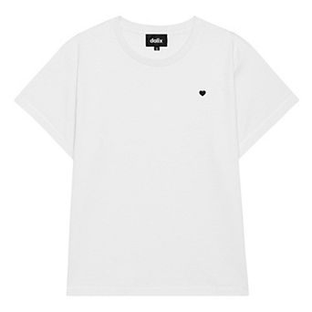 Dalix Womens Lil Heart Lightweight High Waisted Tee