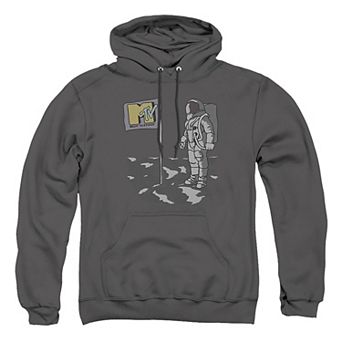 Big & Tall Mtv Illustrated Moon Man Graphic Pullover Hoodie