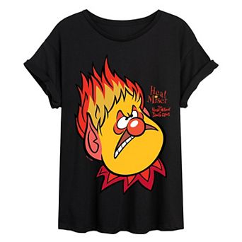 Juniors' The Year Without A Santa Claus Heat Miser Oversized Tee