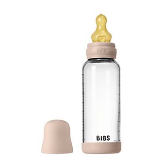BIBS 4-oz. Glass Baby Bottle with Med Flow Latex Nipple