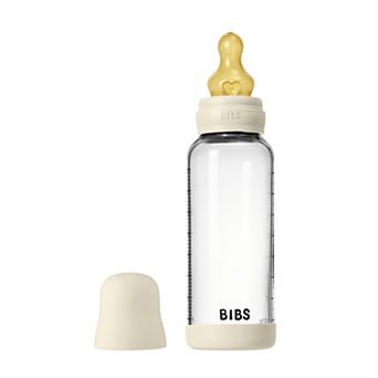 BIBS 4-oz. Glass Baby Bottle with Med Flow Latex Nipple