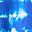 Blue Tie Dye Stripe