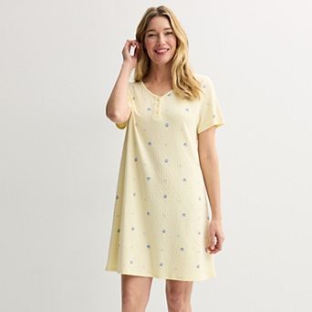 Women's Croft & Barrow® Textured Knit Sleepshirt
