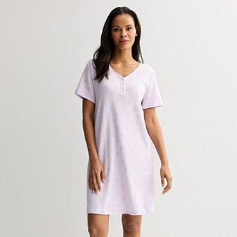 Women's Croft & Barrow® Textured Knit Sleepshirt