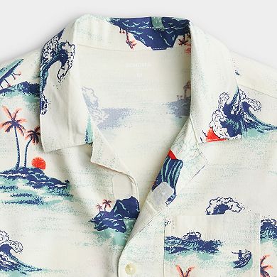 Boys 8-20 Sonoma Goods For Life® Adaptive Easy Dressing Short Sleeve Camp Shirt