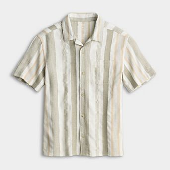 Boys 8-20 Sonoma Goods For Life® Adaptive Easy Dressing Short Sleeve Camp Shirt