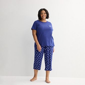 Plus Size Croft & Barrow® Mother’s Day Pajama Top & Capri Pajama Bottoms Set