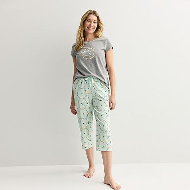 Women's Croft & Barrow® Capri Pajama Set