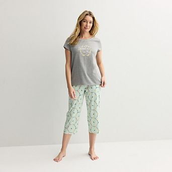Women's Croft & Barrow® Capri Pajama Set