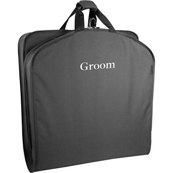 WallyBags 40 in Deluxe "Groom" Embroidered Tuxedo & Suit Garment Bag
