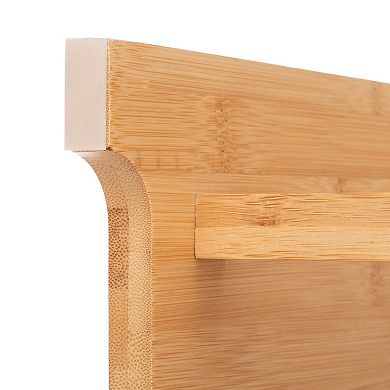 PetMaker Elevated Bamboo Pet Bowls Set