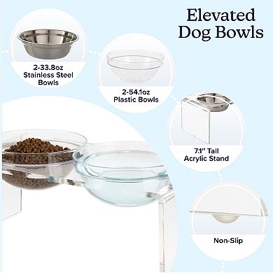 PetMaker Elevated Pet Bowls 5-pc. Set